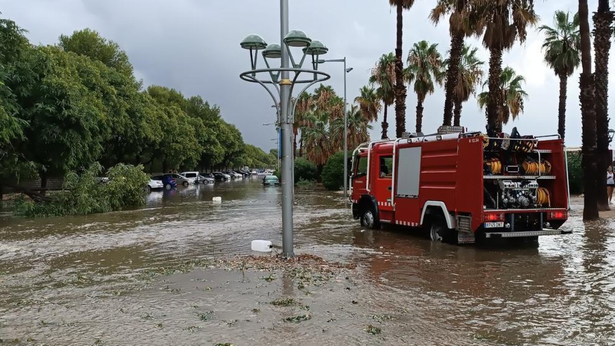 Imatge d'arxiu d'inundacions a l'Arrabassada.