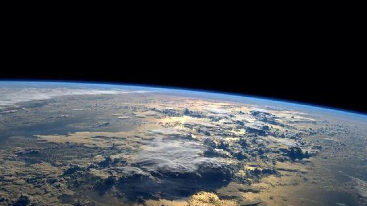 Vista del planeta Terra presa des de l'Estació Espacial Internacional.