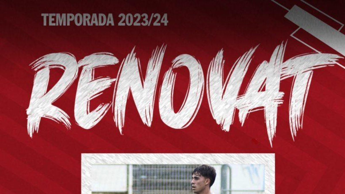 Oficial: Iván de la Peña renova i formarà part del primer equip del Nàstic