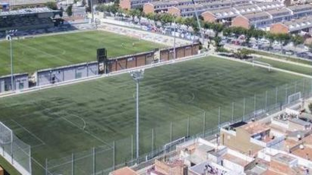 Imatge del camp annex a l'Estadi de Reus.