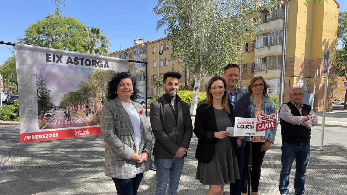 El nuevo Eix Astorga, que propone Sandra Guaita, conectará los barrios del sur con el centro de forma más amable.