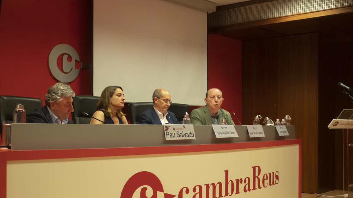 El presidente del Tomb de Reus, Jacint Pallejà, durante su intervención.