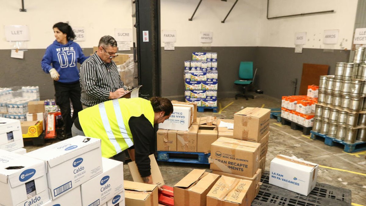 Imatge d'arxiu de les instal·lacions del Banc d'Aliments de Tarragona, a Reus.