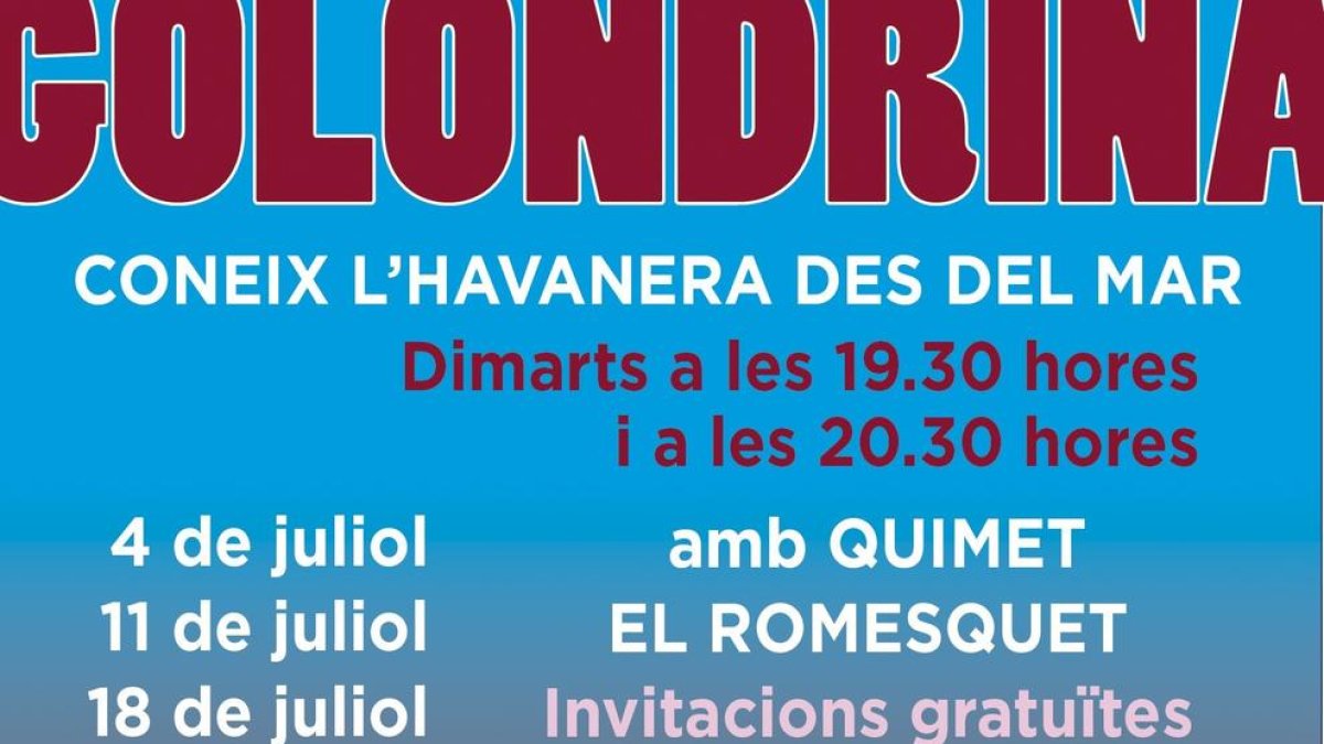 Cartell de les Havaneres des del Mar.