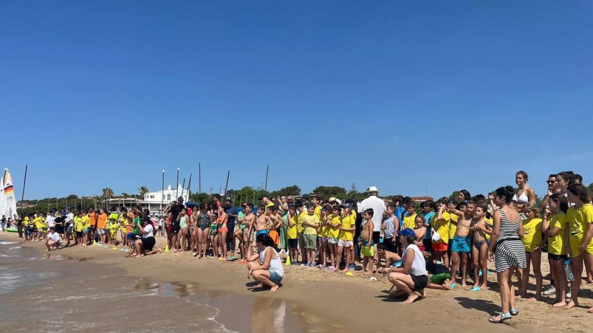 El Día de Playa se ha centrado en una recogida de residuos en la Llarga de Tarragona y su clasificación.