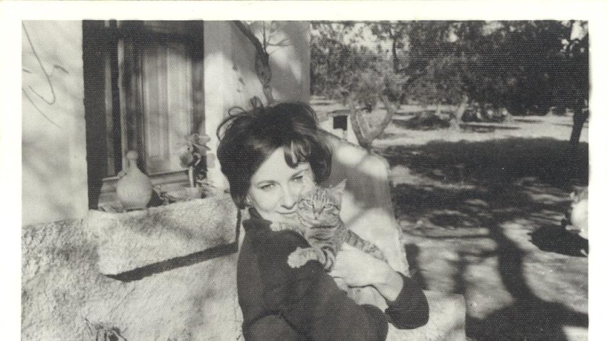 Dolors Miró, hija del artista, el año 1965.