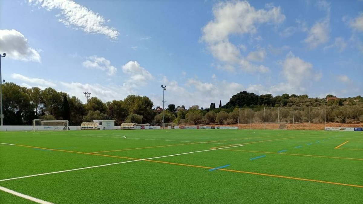Imatge del camp de fútbol municipal del Camí de Ronda.