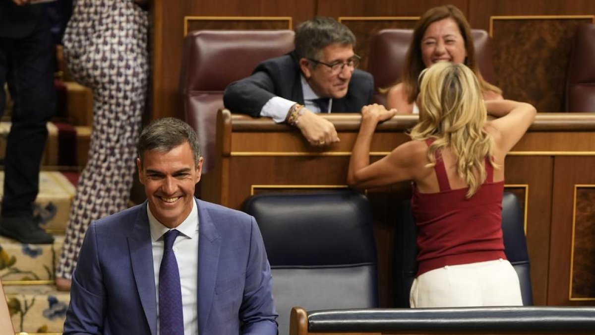 El president del govern espanyol en funcions, Pedro Sánchez, durant la sessió constitutiva de les Corts Generals.