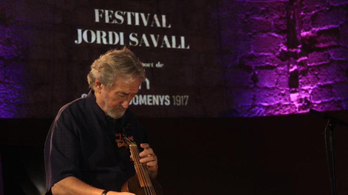 Jordi Savall ha encetat la tercera edició del festival que duu el seu nom al convent de Sant Francesc a Montblanc.