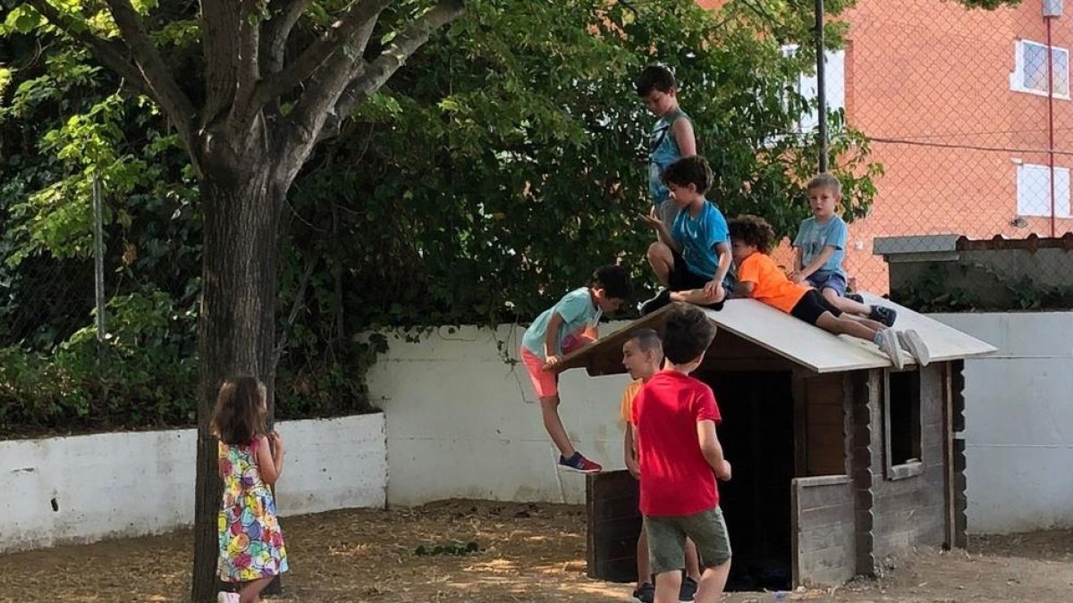 Los niños disfrutan del Casal de verano Municipal de Valls.
