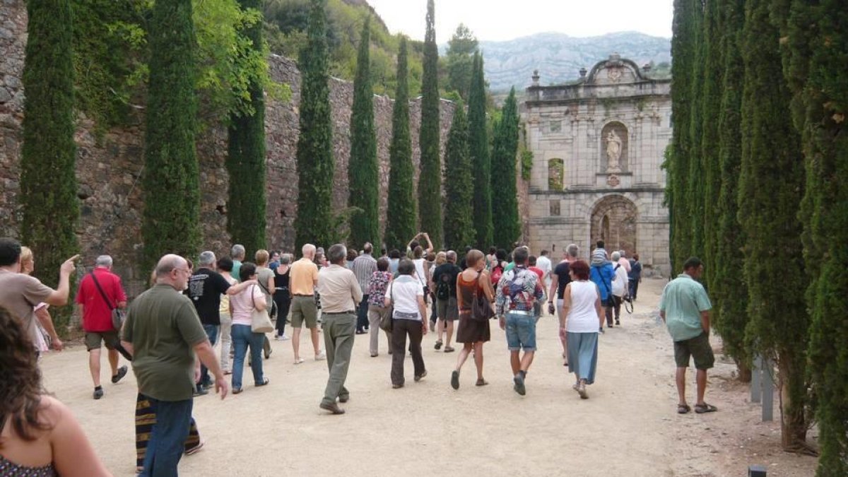 Imatge d'arxiu d'una activitat cultural realitzada a la Cartoixa d'Scala Dei.