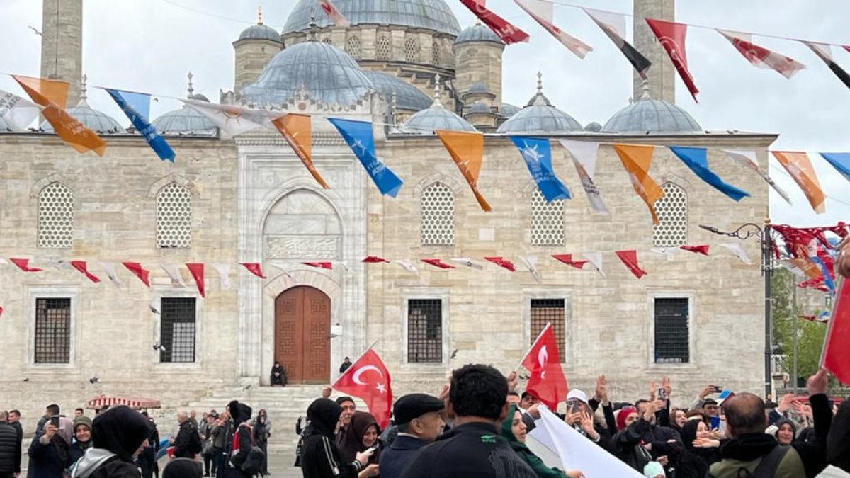 Imatge del centre d'Istambul dos dies abans de les eleccions a Turquia.