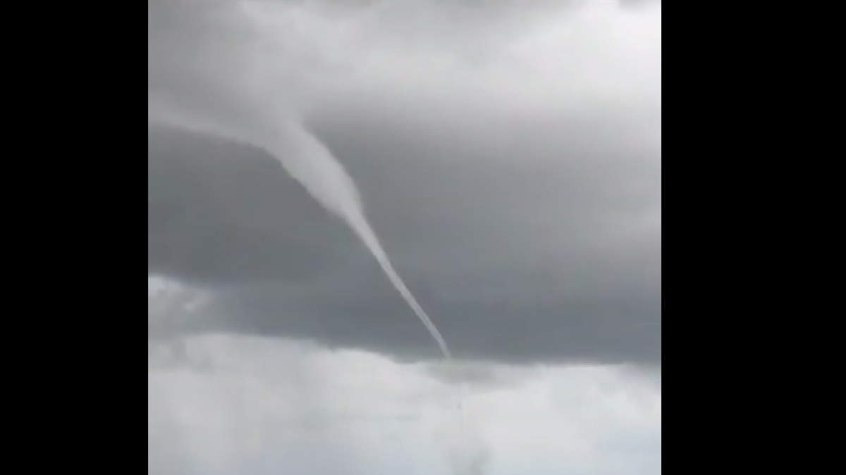 Capten un tornado al Delta de l'Ebre