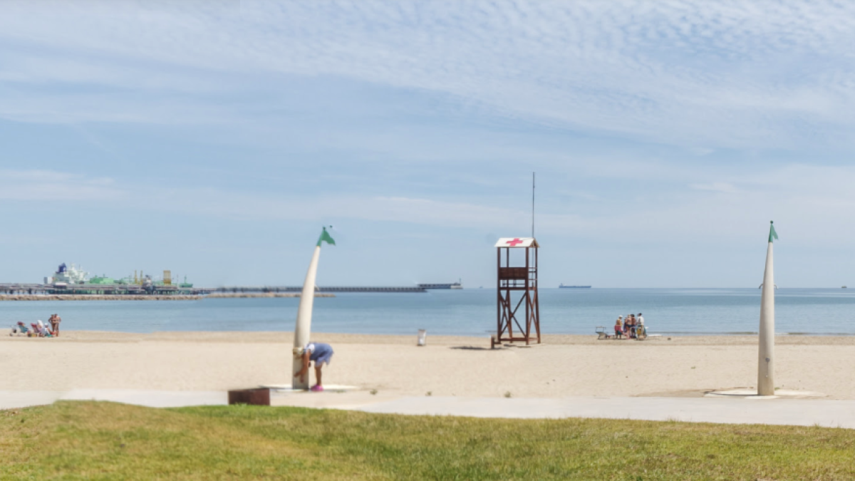 Imatge de la platja de la Pineda (Vila-seca).