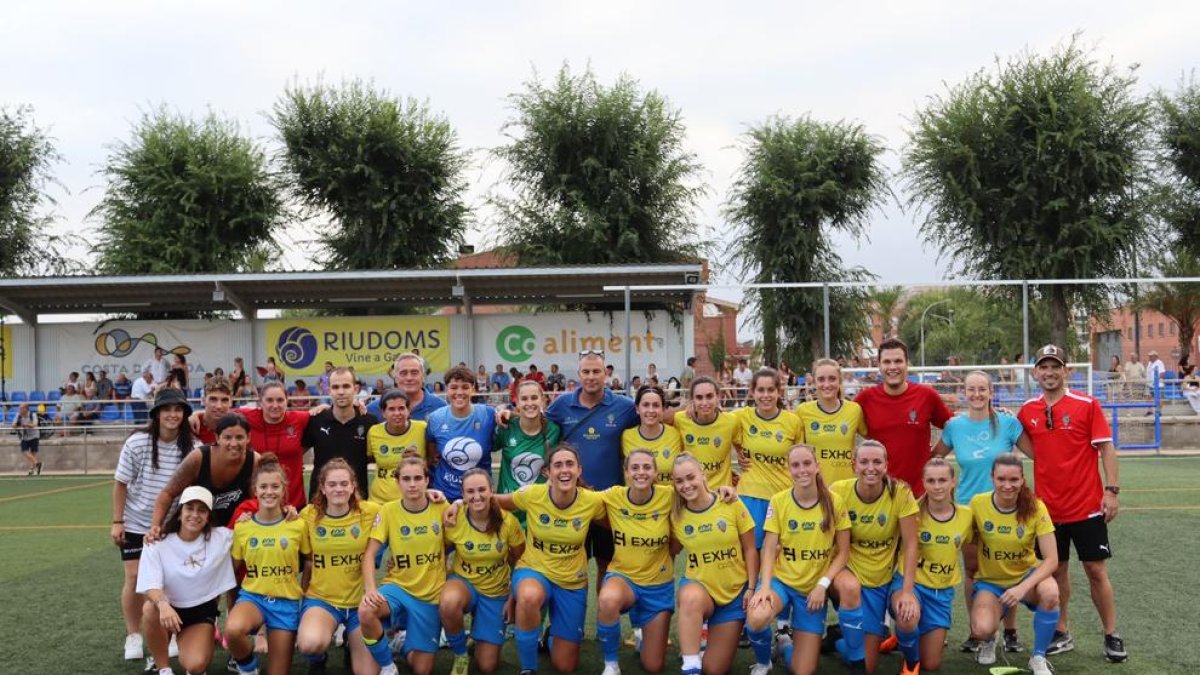 La plantilla del CD Riudoms durante esta pretemporada.