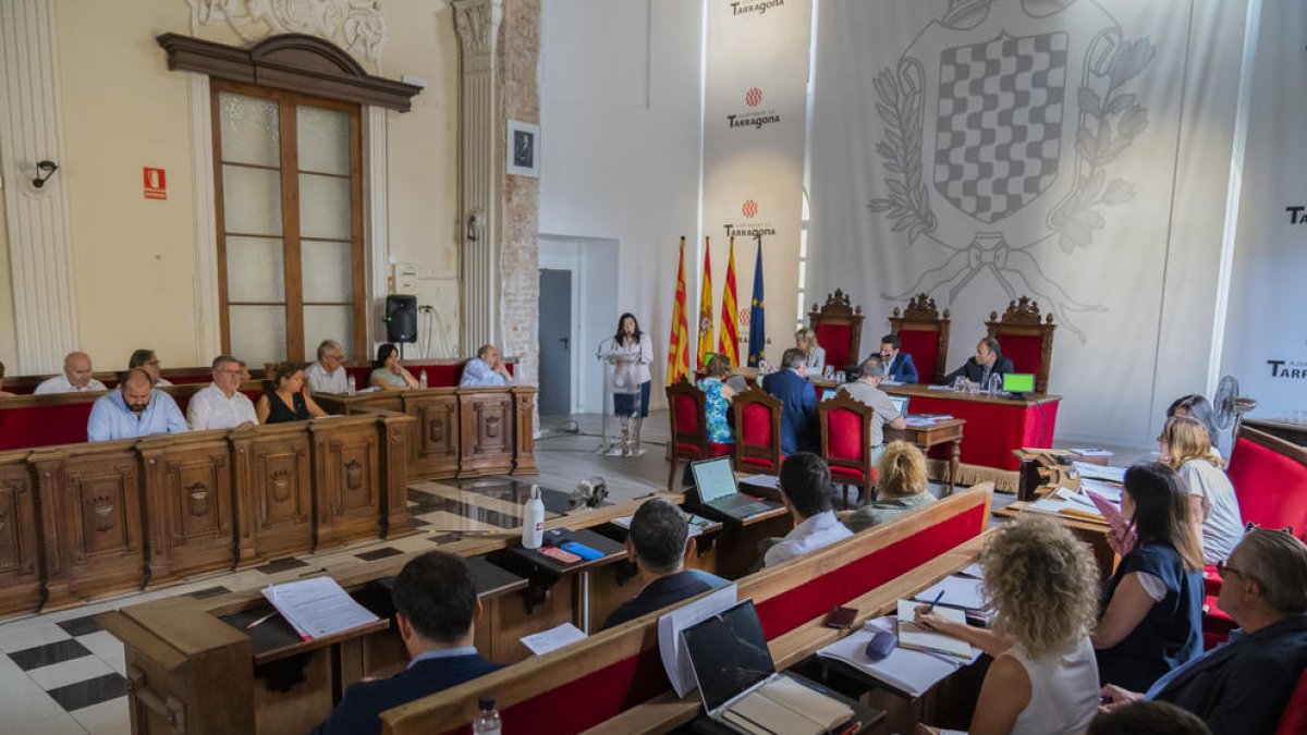 Imatge d'arxiu del consell plenari de l'Ajuntament que es va celebrar el passat 27 de juliol per aprovar el contracte de la neteja.