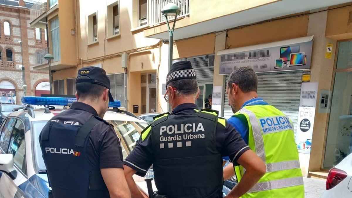 Imatge del dispositiu policial a Tarragona.