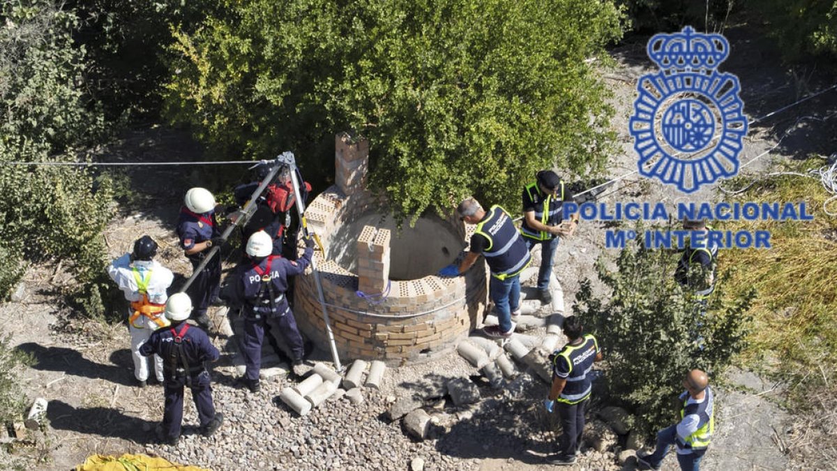 Pozo donde fue encontrado el cuerpo sin vida de una mujer en Jerez de la Frontera.