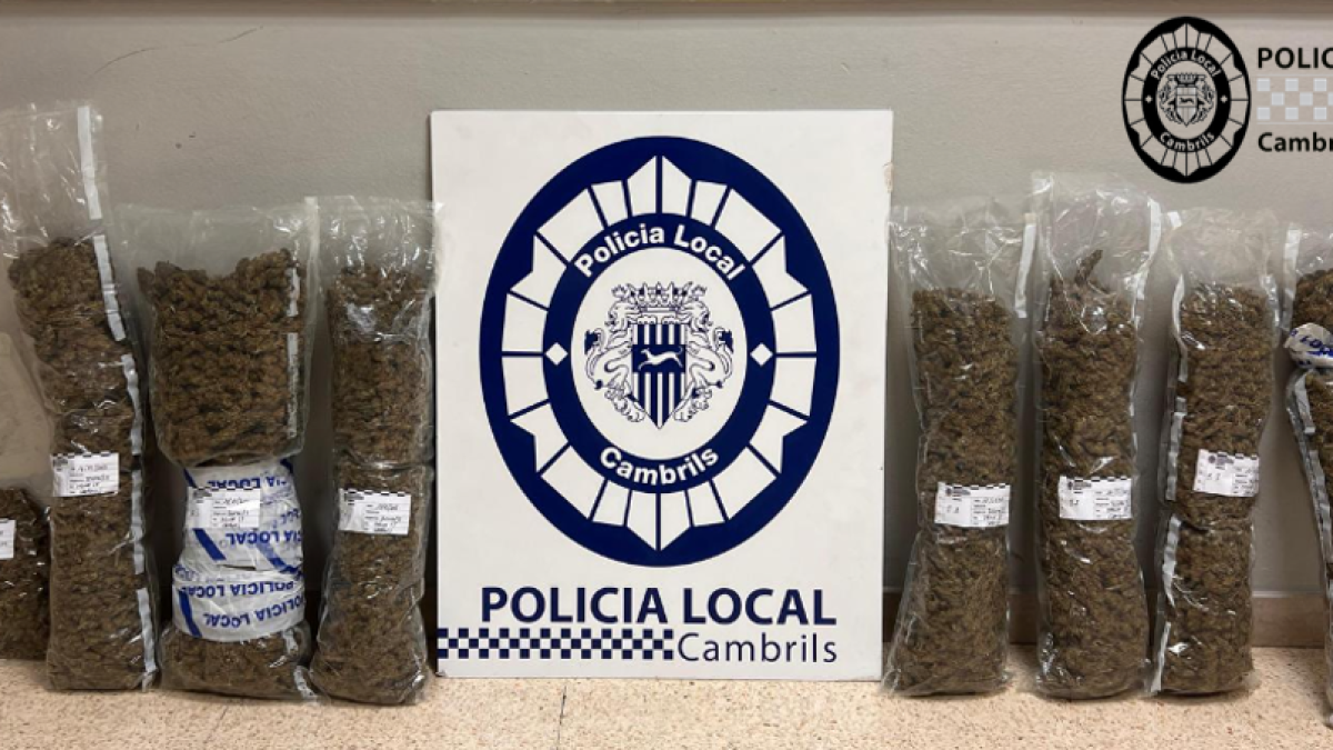 Imatge de la droga intervinguda a Cambrils valorada en