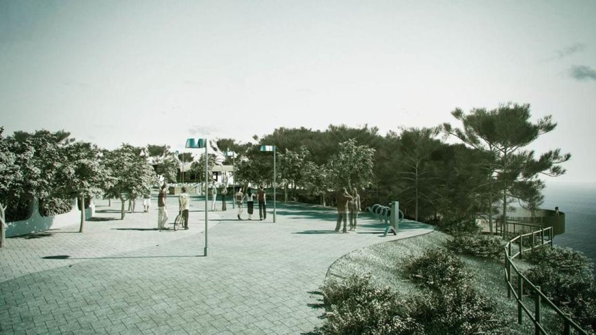 Imatge del projecte que transformarà el passeig marítim de Miami Platja.