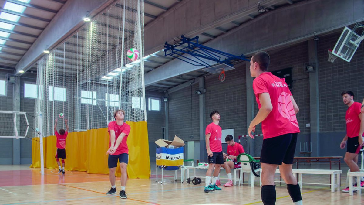 Los jugadores del CV SPiSP durante un entrenamiento.