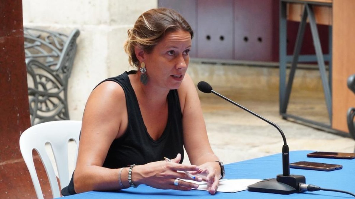 La portavoz del de ERC, Maria Roig Alsina.