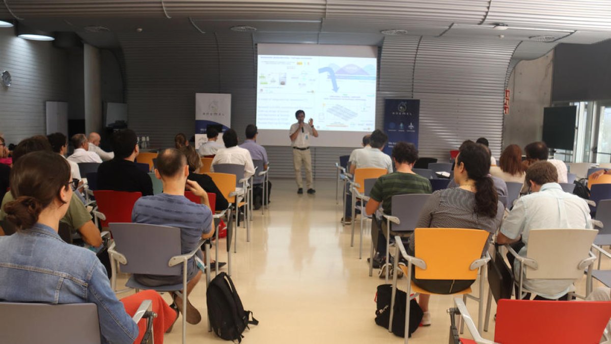 Una de las charlas de la jornada 'Hydrogen Horizons' en el ICIQ de Tarragona.