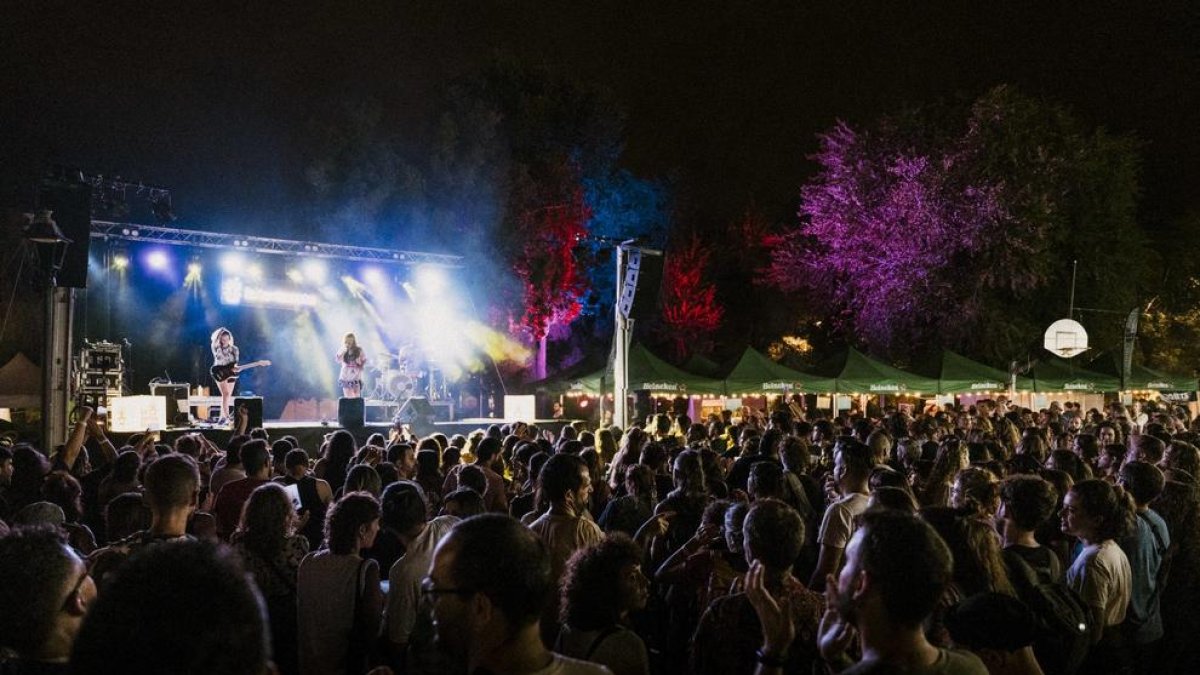 Un instant d'un concert al festival la Terrasseta de Tarragona.