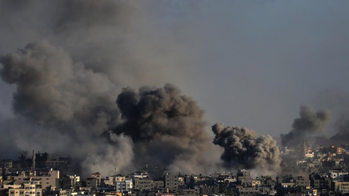 Bombardejos a Gaza.