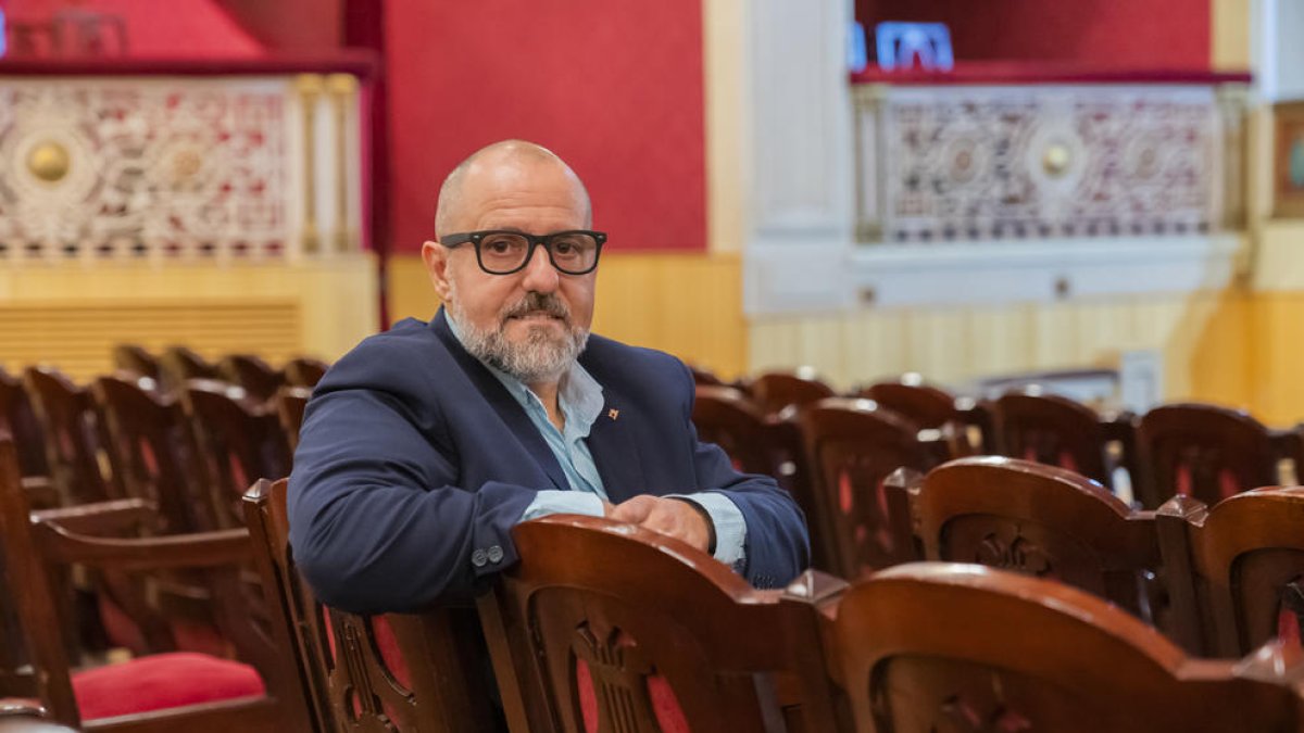 Francesc Cerro-Ferran, la setmana passada a la platea del Teatre Fortuny.