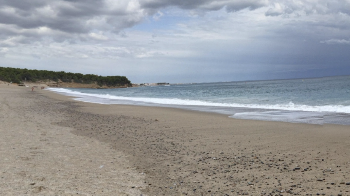 Imatge de la platja del Torn de l'Hospitalet de l'Infant.