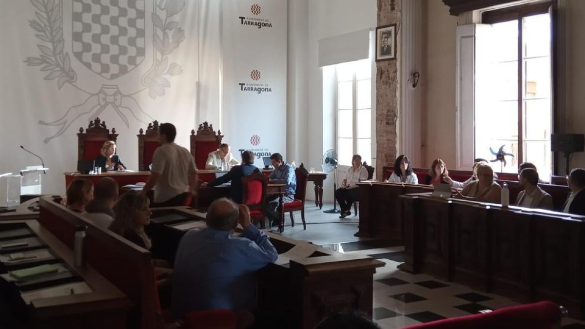 Imatge de la sessió extraordinària del Consell Plenari, celebrada ahir a la Sala d'Actes.