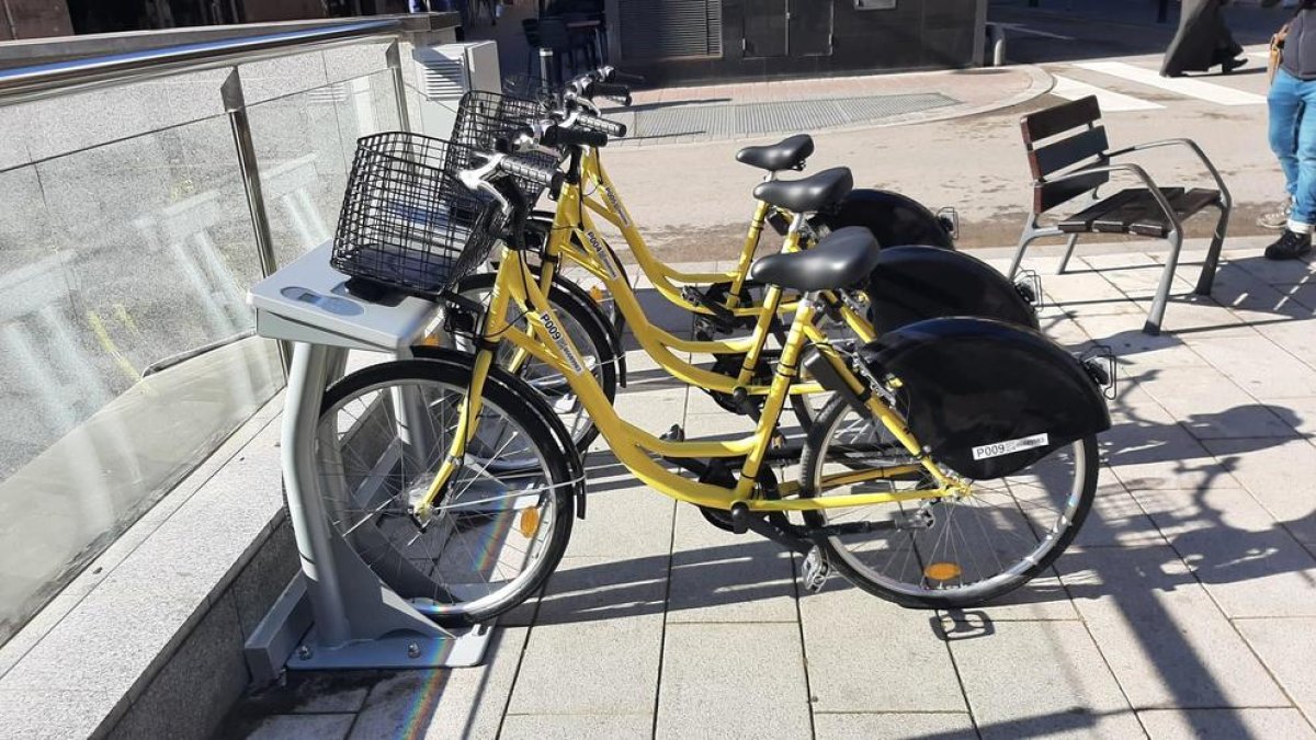 Fotografia d'arxiu del model de prova de la bicicleta compartida.