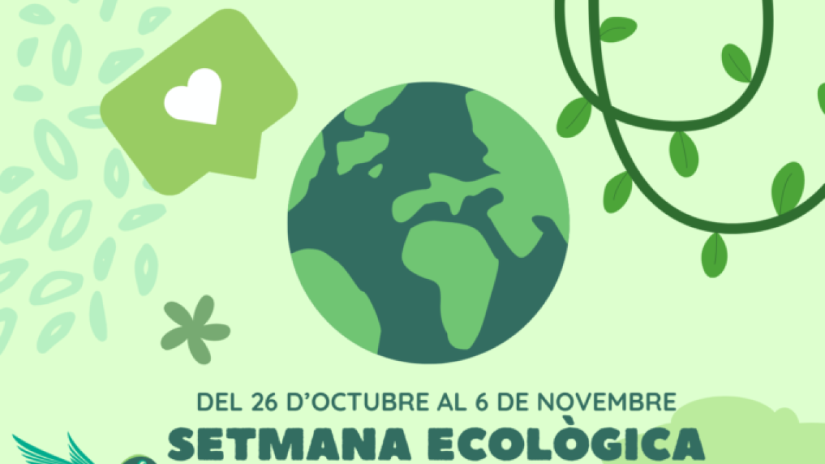 Cartel con las actividades de la Semana de la Ecología.