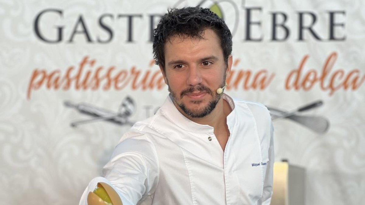 Miguel Guarro, director de pastelería de la escuela Hofmann, en el GastroEbre 2022.