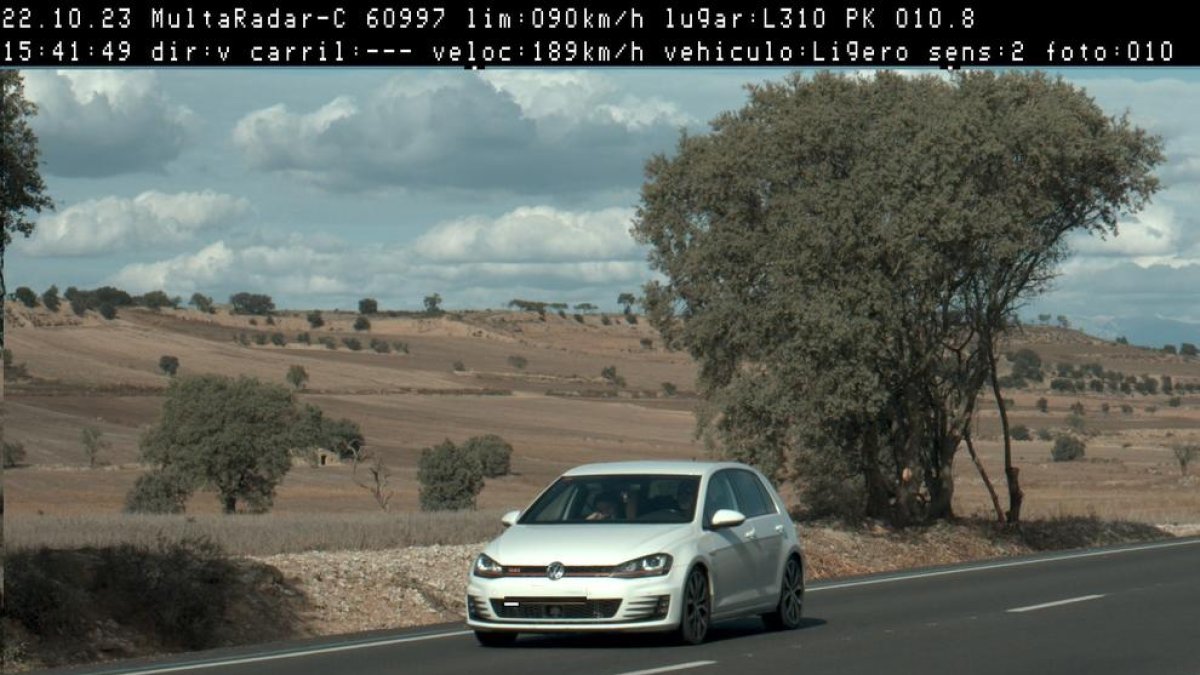 Cotxe fotografiat pel radar dels Mossos.