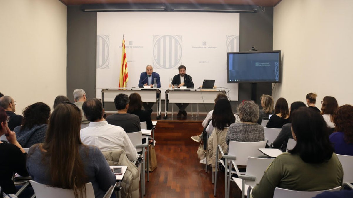 Roda de premsa de presentació de les dades de recollida selectiva de residus al Camp de Tarragona l'any 2022.