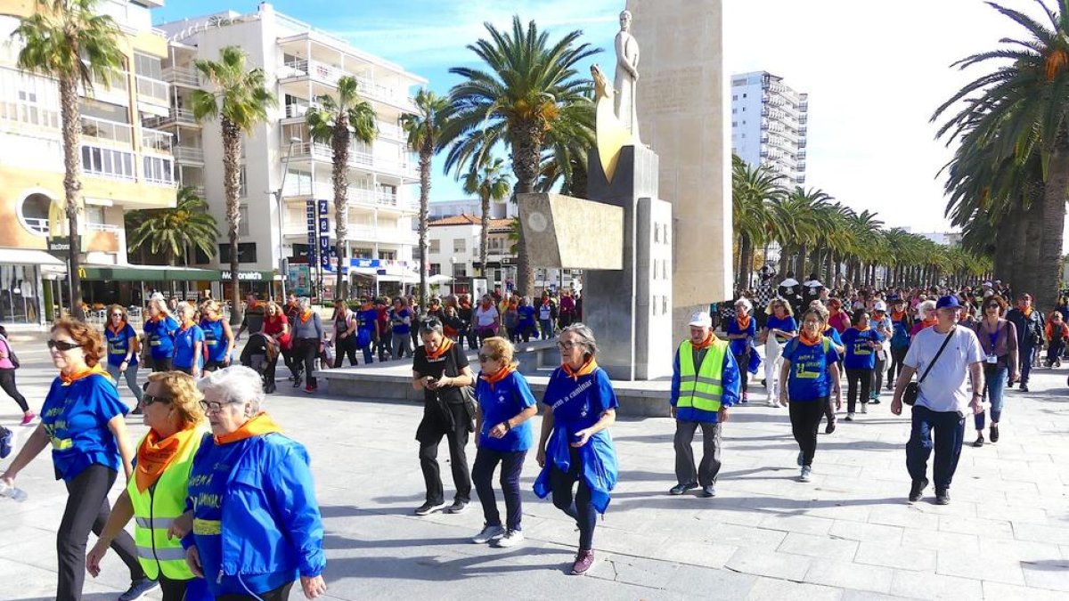 Los participantes, en un tramo del recorrido.