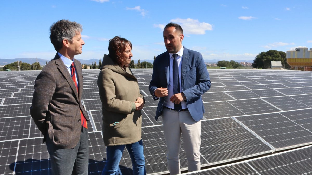 Imatge de la nova instal·lació fotovoltaica de Constantí.