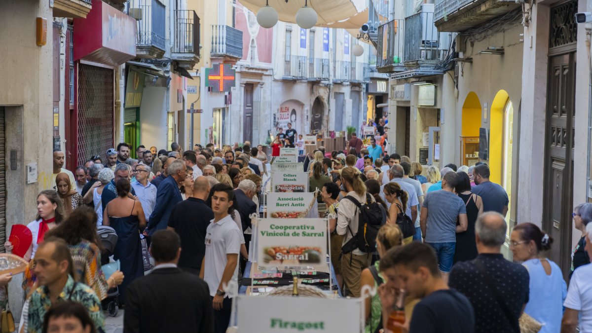 Imatge del dia de la inauguració de la Firagost 2023 a Valls.