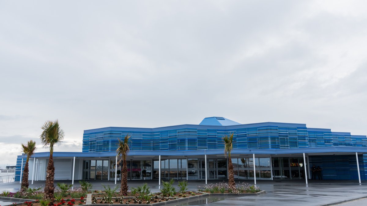 Imatge de la nova terminal de creuers de Tarragona.