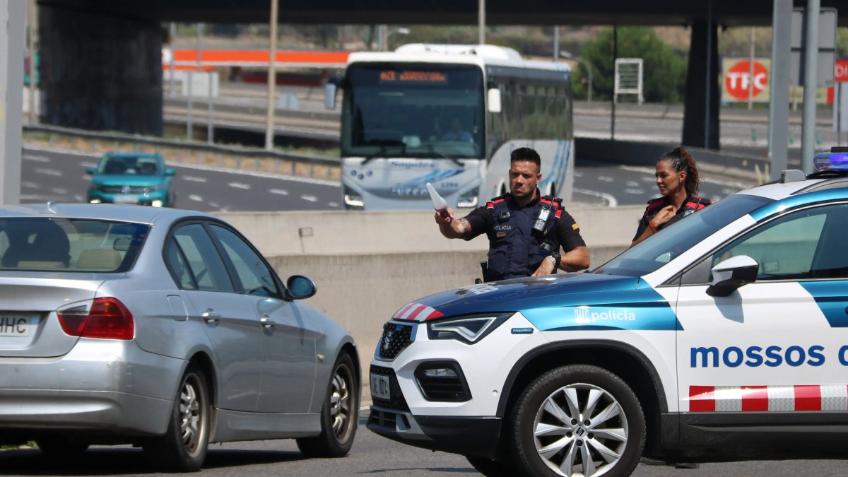 Un control de l'operatiu Gàbia.