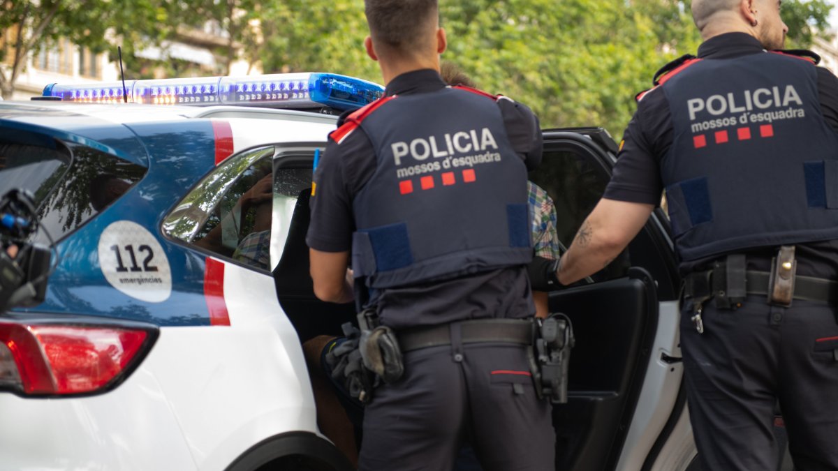 Imatge d'una detenció dels Mossos d'Esquadra