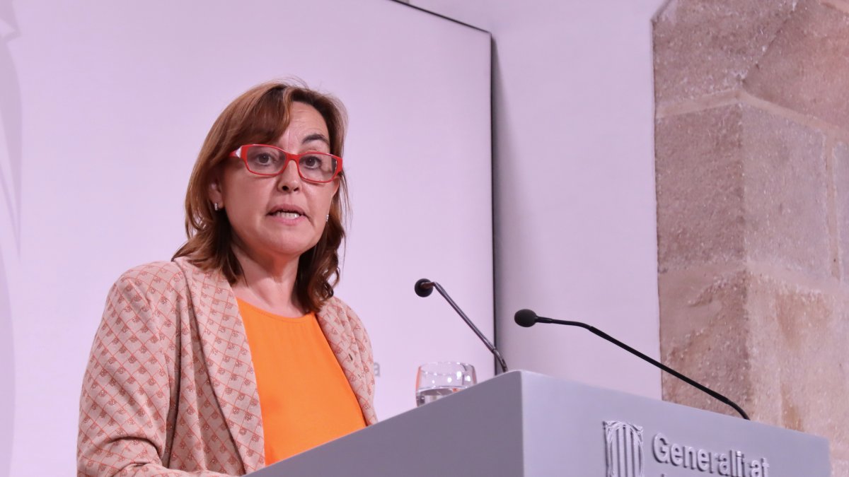 La nova portaveu del Govern, Sílvia Paneque, compareix després del Consell Executiu d'aquest dimarts