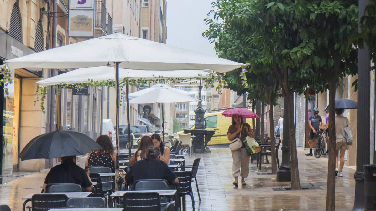 Imatge d'un dia plujós a Tarragona