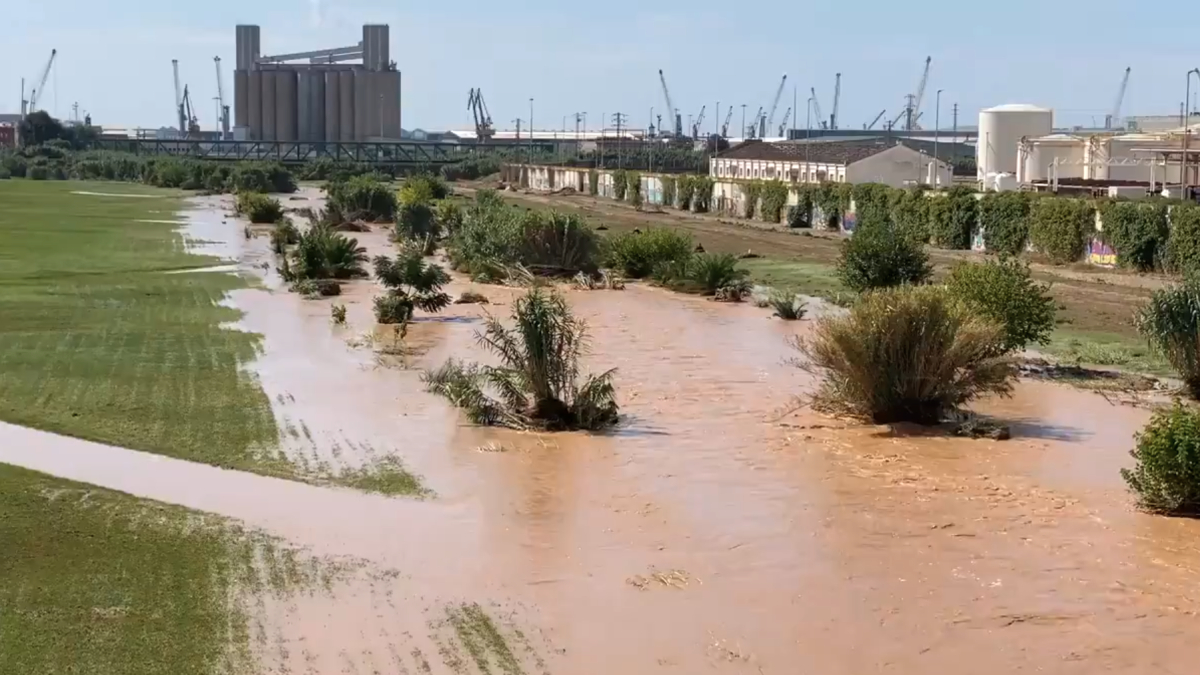 Imatge del riu Francolí al seu pas per Tarragona