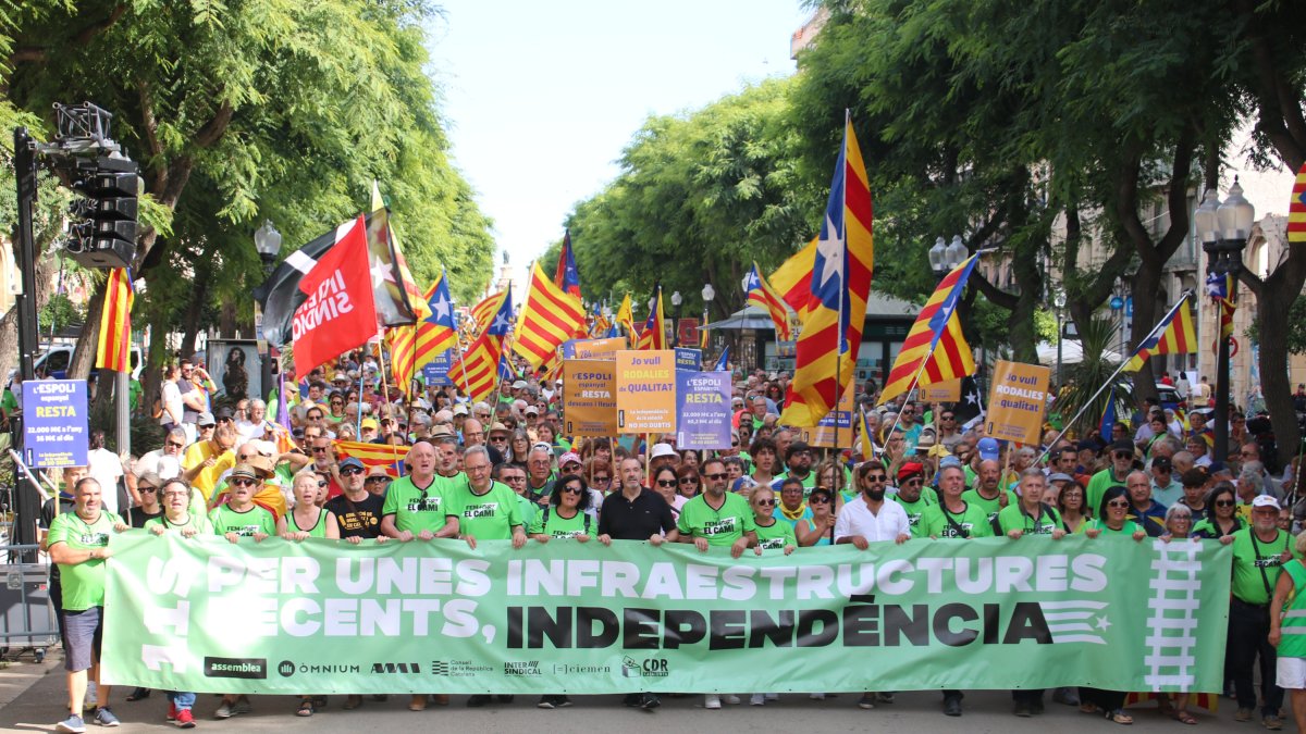 Imatge de la manifestació a Tarragona.