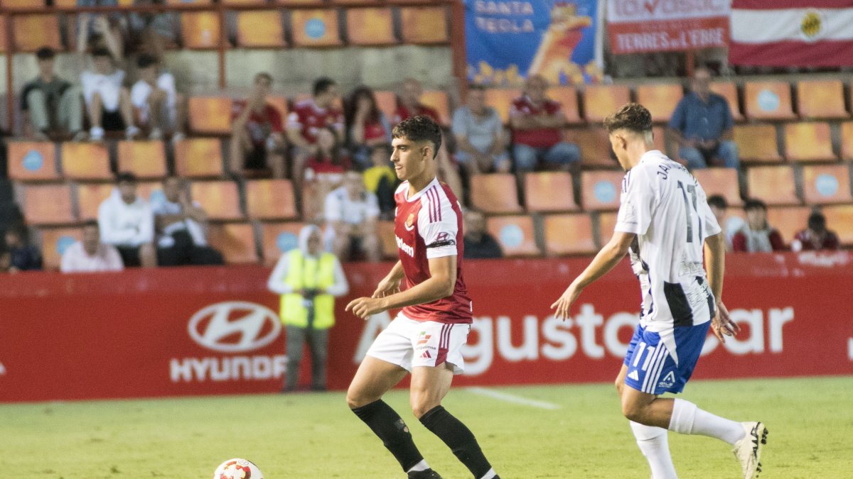 Marc Montalvo durant el partit contra el Tarazona.