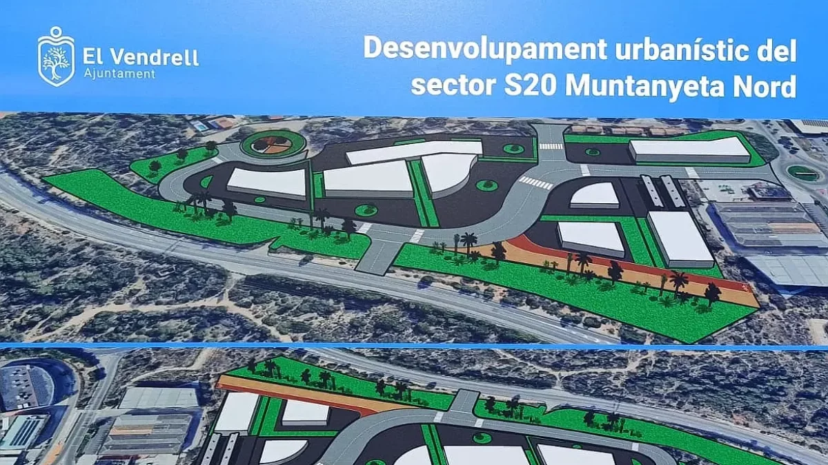 Imatge virtual de com quedarà la zona de la Muntanyeta Nord.