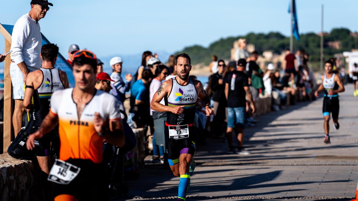 Una imatge del triatló d'aquest diumenge 29 de setembre.